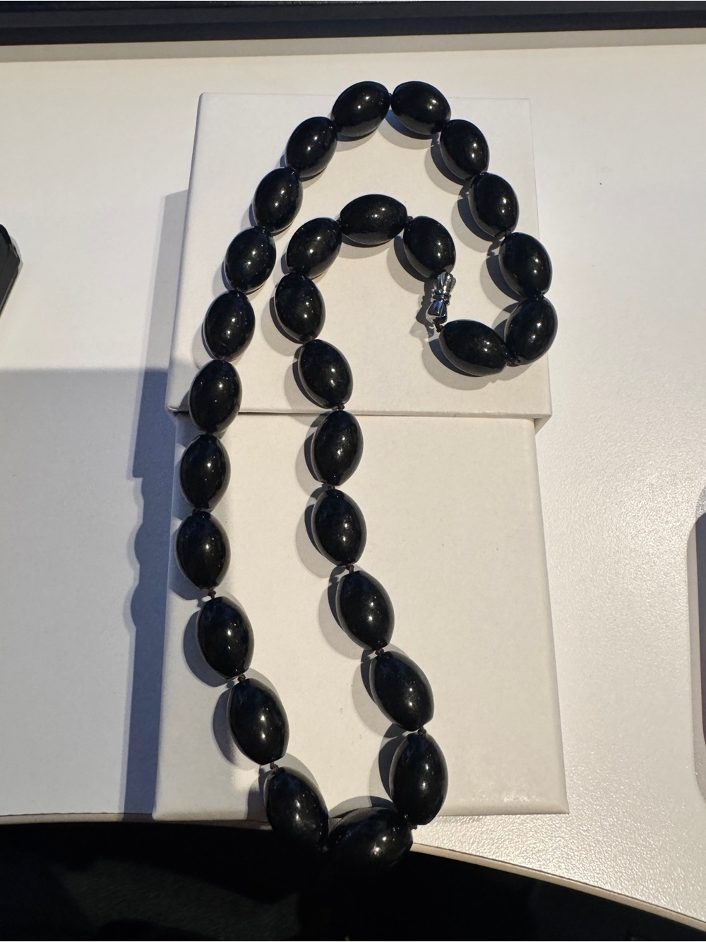 JADE Black Bead Jadedite Necklace - Women Jewelry